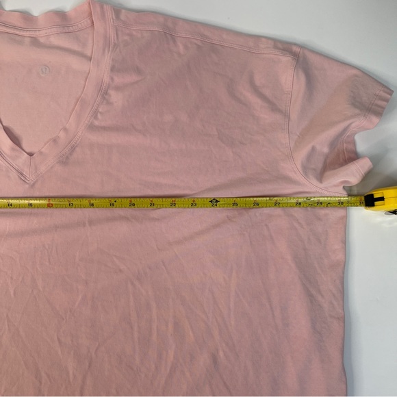 Lululemon V Neck T-Shirt Pink Mist Oversized XXXL - Picture 6 of 9